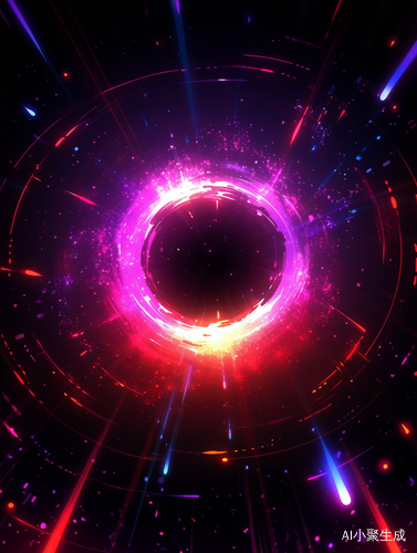 璀璨星空漩涡：科幻黑洞