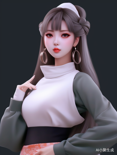 东方女孩的动漫美学风格专业人像摄影