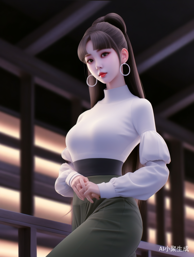 东方女孩的动漫美学风格专业人像摄影