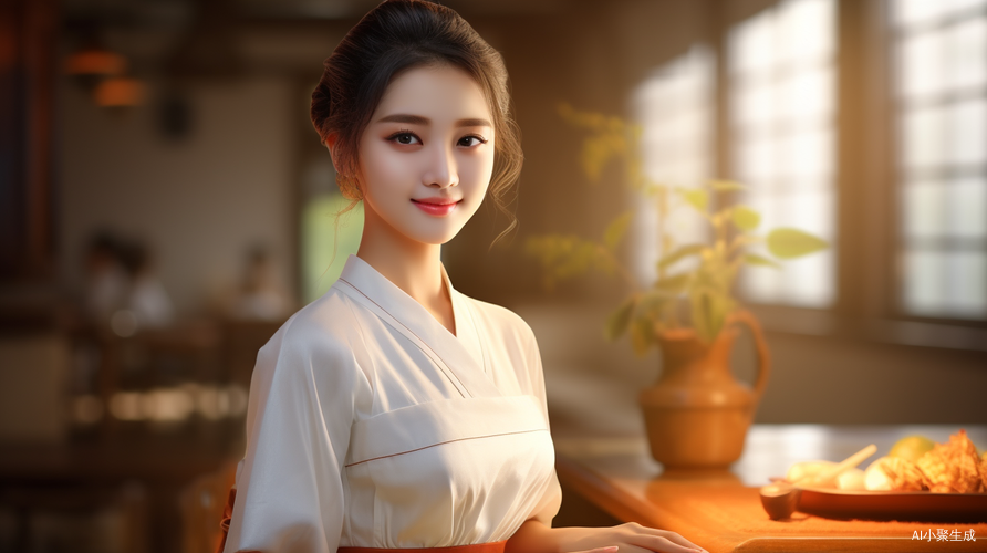 中国女孩厨房专业人像摄影作品