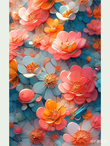 绚丽多彩的鲜花画面