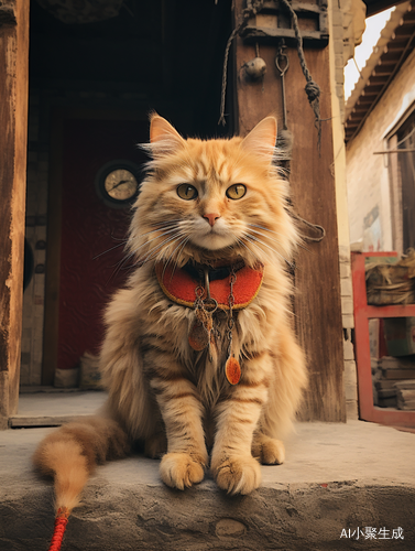 Cat Returns to Rural China as Respected Leashed Companion