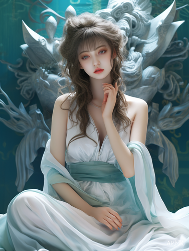 Chinese Girl in Anime Style: Classical Figures and Lively Illustrations