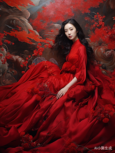 一个传统与现代相融合的中国美女