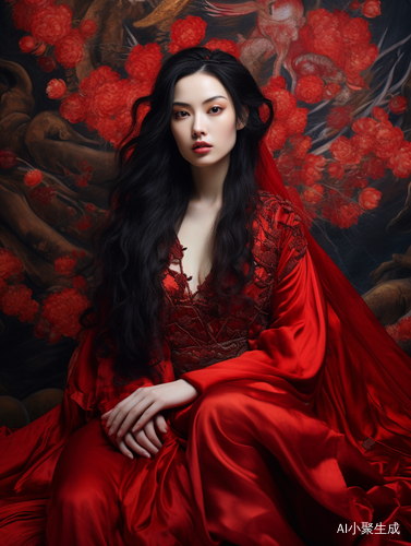 一个传统与现代相融合的中国美女