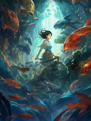 Undersea Adventure: An Anime-style Chinese Movie