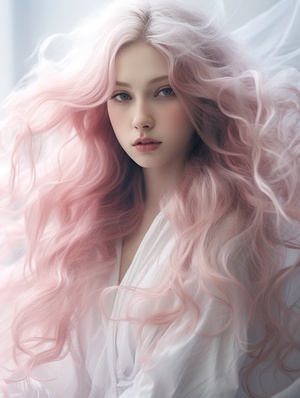 magazine irma pannefonte, beauty, in the style of chinesecultural themes, Long, flowing hair ethereal creatures,light white and light pink, dragon art, soft focus lens, 8kresolution, anime-inspired ar 58:77 v 5.1 s 250style raw