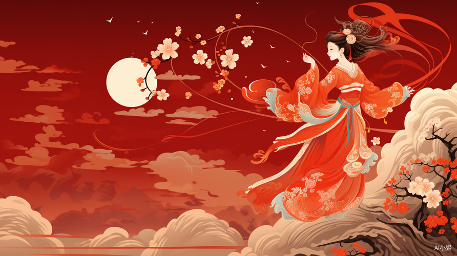 Chang'e Returns: A Beautiful New Year's Visit