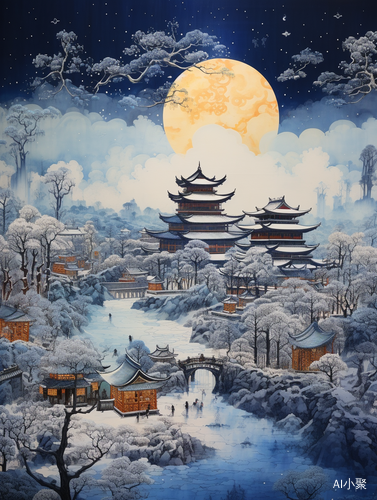 Asian Style Landscape in Epic Fantasy Scene