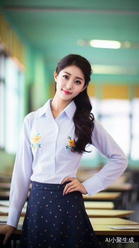 可爱微胖美女教师展现身材曲线的单人像摄影