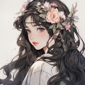 Beautiful Anime Illustration in Guweiz Style