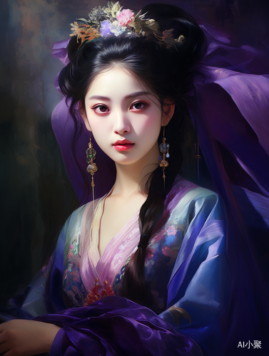 祥和宁静：中国古典美女的细致艺术描绘