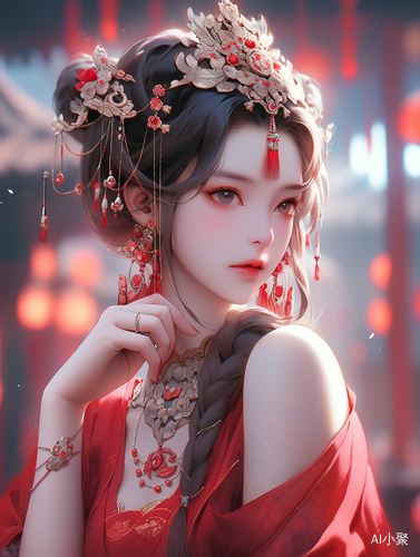 Exquisite and Beautiful Chinese Girl in Ancient Style