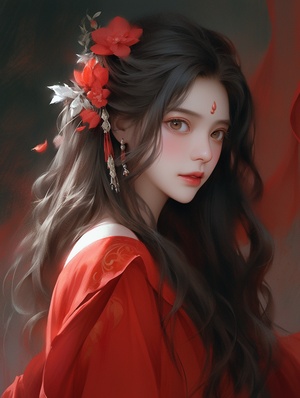 Exquisite and Beautiful Chinese Girl in Ancient Style