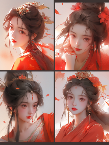 Exquisite and Beautiful Chinese Girl in Ancient Style