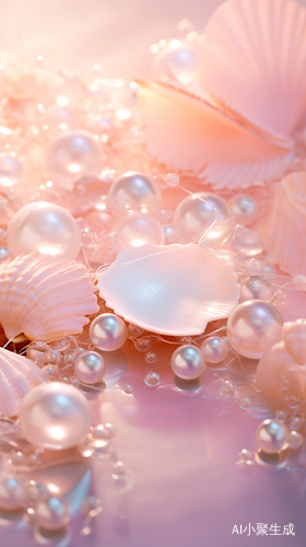 Floating Pearl and Crystal Shells: A Captivating Y2K Aesthetic