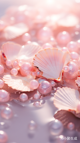 Floating Pearl and Crystal Shells: A Captivating Y2K Aesthetic