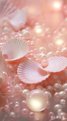 Floating Pearl and Crystal Shells: A Captivating Y2K Aesthetic