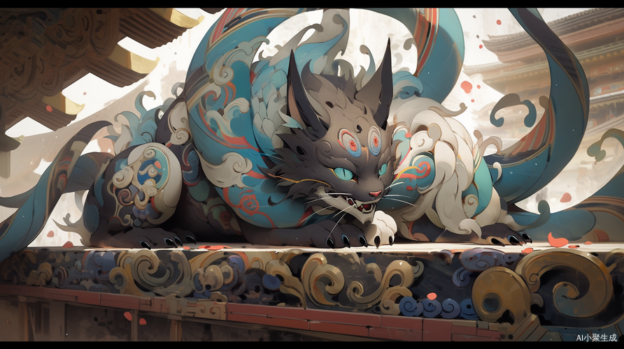 敦煌猫咪：飘带飞舞的艺术之作