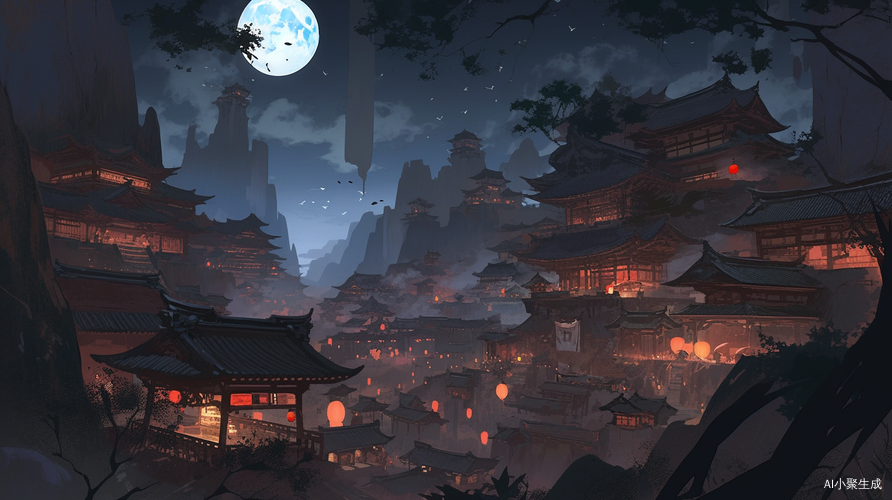鬼影村：月黑风高的恐怖传说