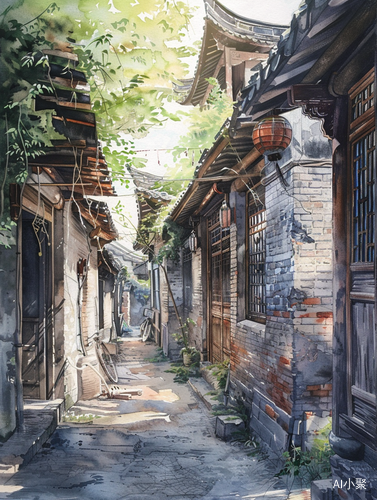 Huang Youwei's Watercolor Scenery with Soft Colors and Virtual Light