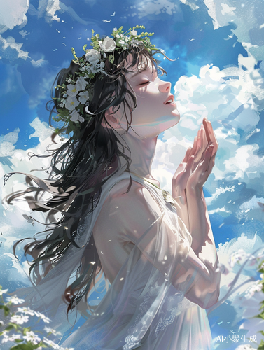 莫奈的花园少女