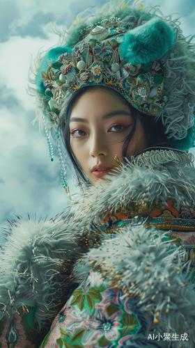 五十五岁东方女士的专业摄影镜头下的柔和色彩