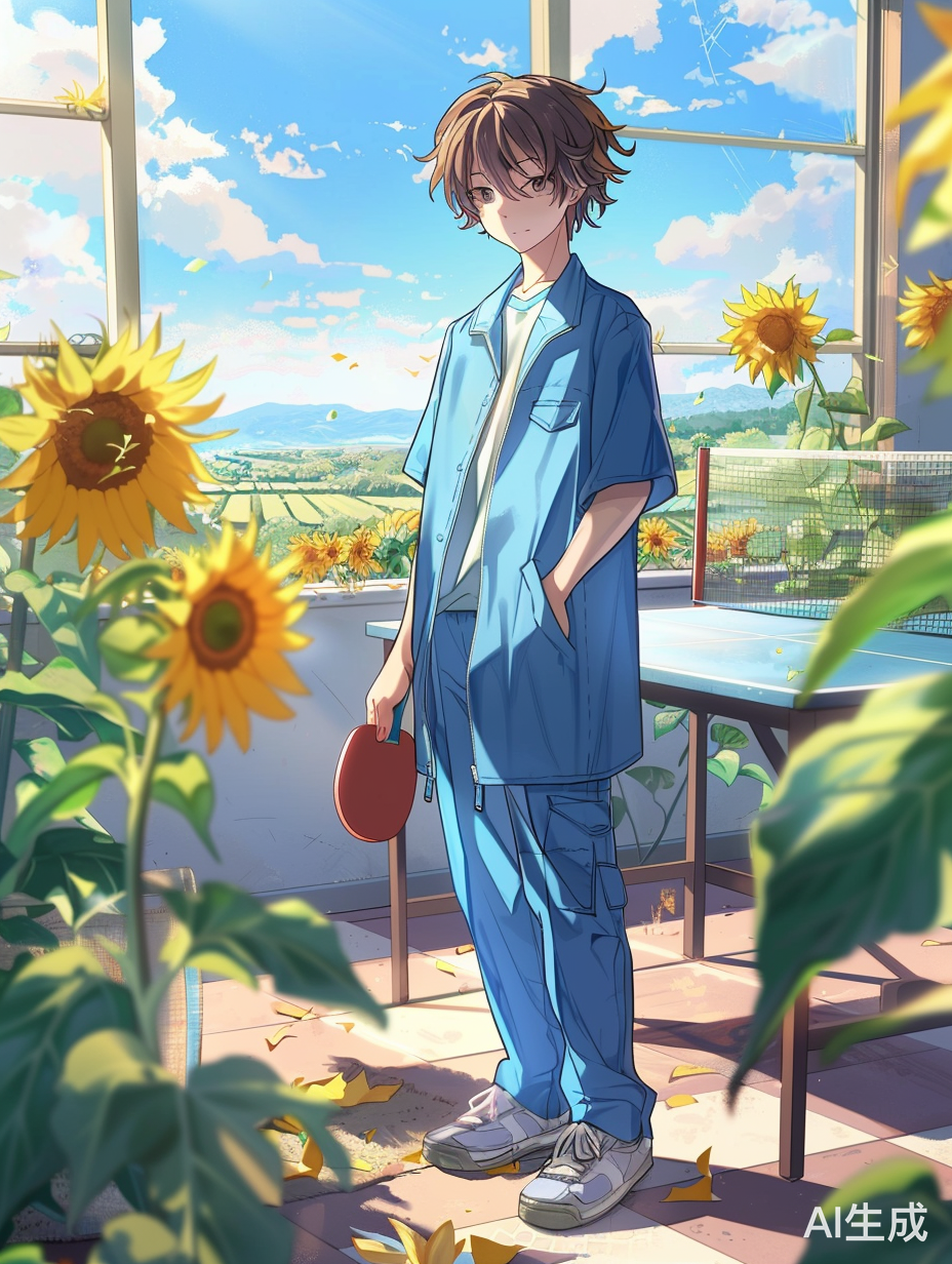 小学生时代的向日葵少年