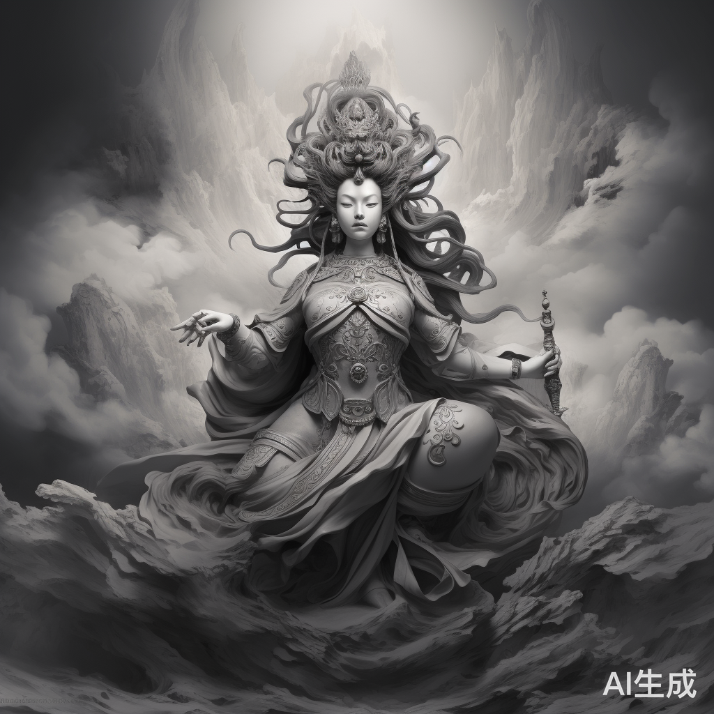 生成观音灰度图