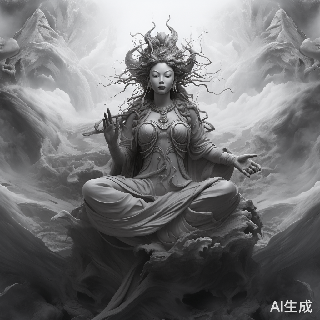 生成观音灰度图