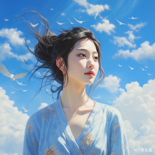 亚洲人丰满比基尼正面蓝天