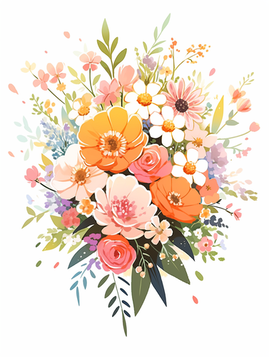 Simple and Lovely Flower Illustration