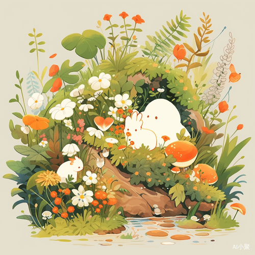 Simple and Cute Nature Illustration