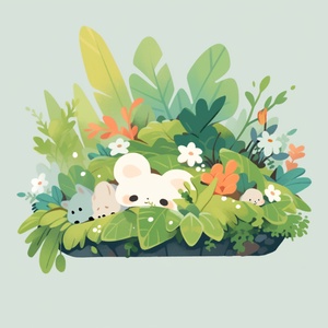 Simple and Cute Nature Illustration