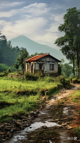 Rural House with Multiple Filter Effect and UHD Image