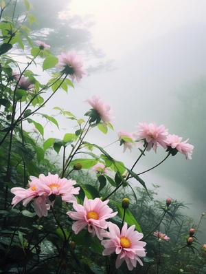 Poetic and picturesque hazy beauty