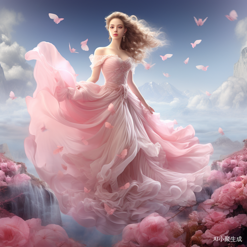 仙境幻想：高贵仙女与美轮美奂的仙境插画