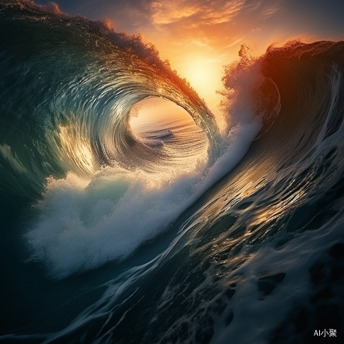 Sky, Waves, and Light: A Masterpiece in Aerial Photography