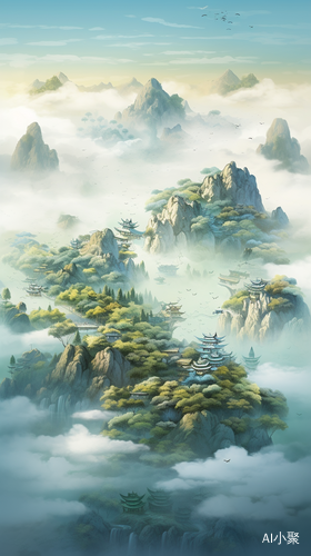 金兰山景：雄伟妖娆的中国山水画