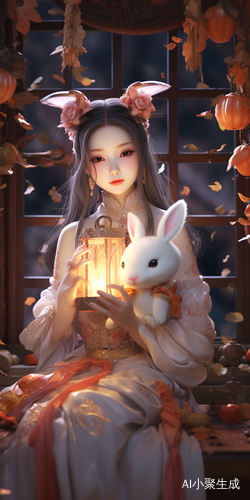 Rabbit Personification - Mid-Autumn Festival Dream