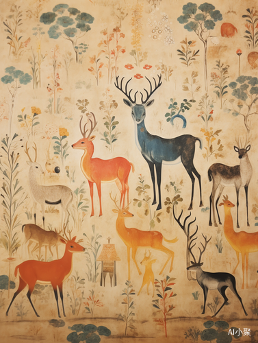 Dunhuang Murals: Nine-Colored Deer and AI Painting