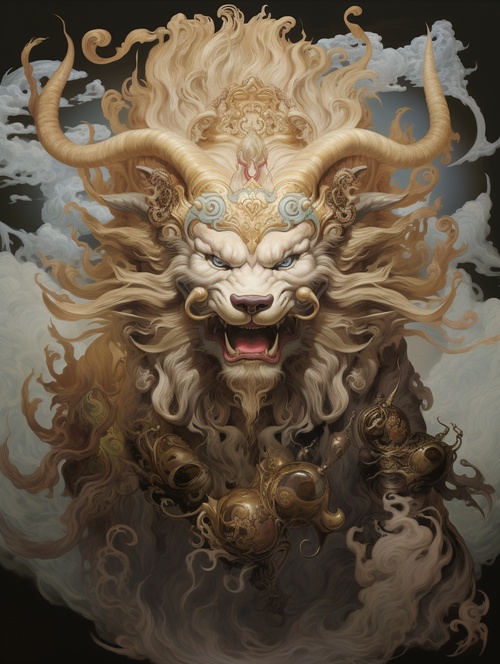 Kirin: The righteous beast, its extraordinary characteristics and the quality of doing things justly at the right time make it more consistent with righteousness. In addition, Qilin can also be regarded as the brother of Haezhi, and Haezhi is a symbol of justice and bravery, so Qilin also conforms to the virtue of righteousness.