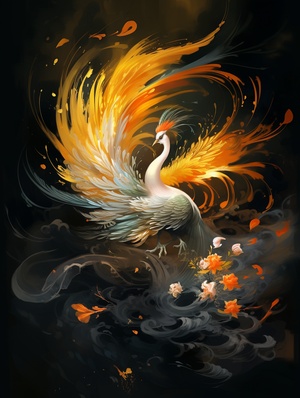 Romantic Ancient Style: Noble Phoenix and Oriental Poetry