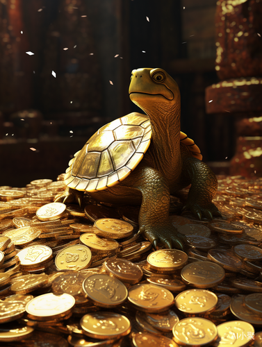 Golden Turtle: Stunningly Beautiful Monochromatic Realism