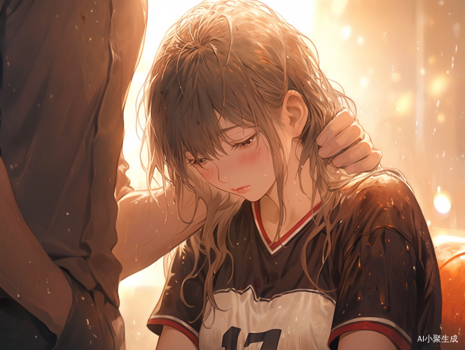 青春暗恋：阳光少年陪伴短发眼镜女孩