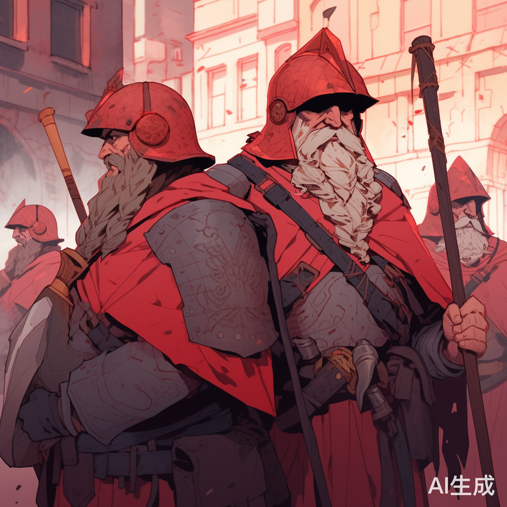 古代官兵血战古街道