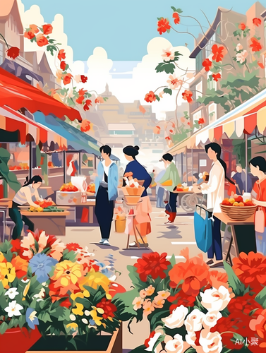 Exuberant Flower Market