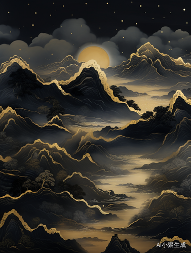 鎏金山河的迷人景色