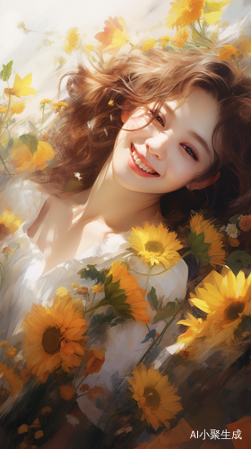 2024年女神节：鲜花美丽的笑容