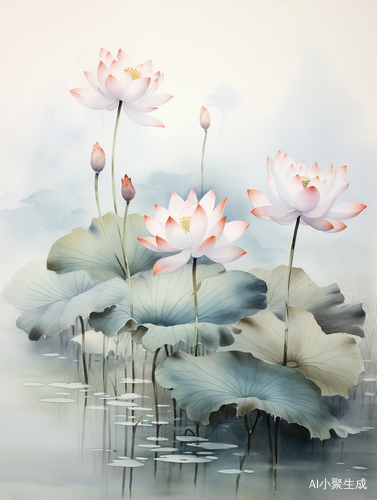 池塘里的荷花